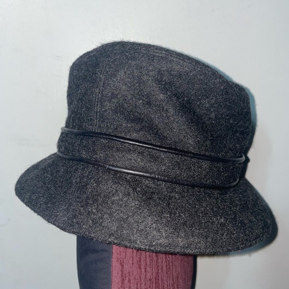 Coach wool blend bucket hat. It’s a beautiful slate gray color. - Picture 3 of 11